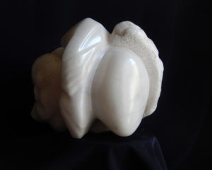 ANONYMUS - Albâtre - 43x30x26 cm - Poids19 kg