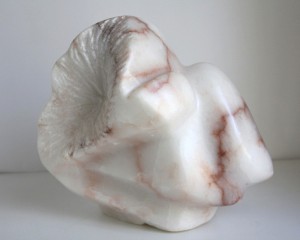SERENITY - Albâtre - L32xl40x32 cm - Poids 13 kg